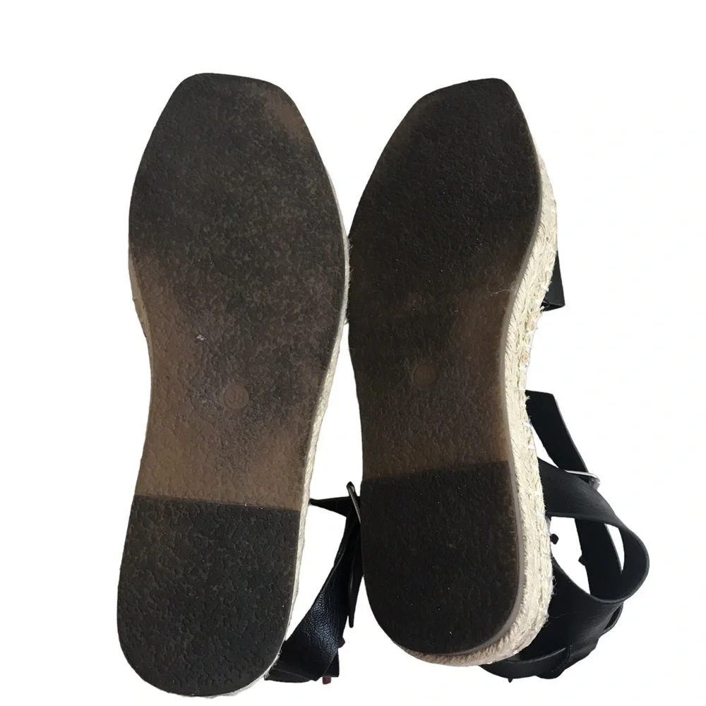 H&M black and beige strappy espadrilles
